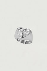 [925SILVER] クリームケーキハートリング
