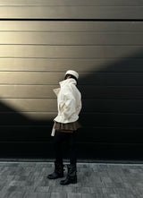 [안감누빔] Caramel double short coat