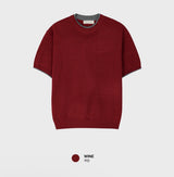 Look Loeller Two-Tone Layered Crop Short Sleeve Knit