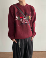 Christmas Embroidery Knit