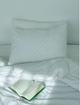 CLEAR CHECK PILLOW COVER