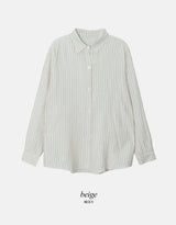 #YP Stripe Loose Fit Shirt (3color)