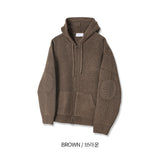 No.1076 Mニットフードジップアップ (7color)