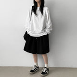 Road Slit Layered Short-Sleeved T-Shirt Long-Sleeved T-Shirt