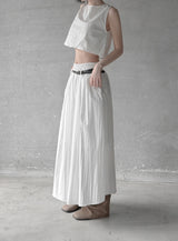 Cloud Nylon Crop Blouse
