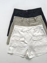 Deuan Two-Pocket Cotton Shorts