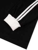 UNISEX Leris Raglan Line Color Long Sleeve Black White (FCD3TS801M)
