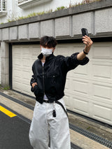 ユフカーブドコットンワイドパンツ(White)