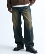 Basic Washing Wide Denim Pants - 4COLOR
