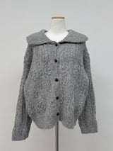 Granma Collar Knit Cardigan
