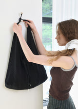 Jeanne Summer Cotton Shoulder Bag_Black