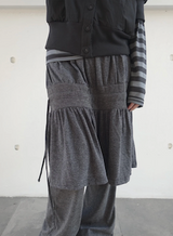 bold shirring skirt