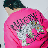 VOLUME LOGO FLOWER TEE SHIRT
