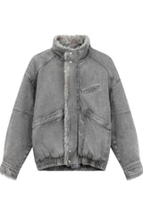 ファックスファーカラーデニムジャケット