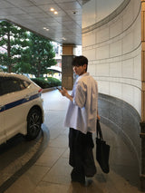 オーサムストライプオックスフォードショートスリーブシャツ