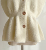 Shua Mink Smoke Peplum Knit Vest