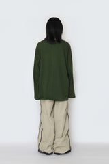 ウェーブレタリング長袖Tシャツ