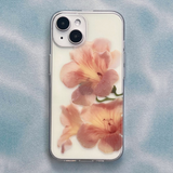 pressed flowers : trumpet vine