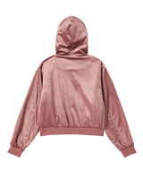 25FW WOMAN ベルベットフーディージャケット ピンク