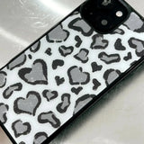 [MADE][Magsafe Glass Bumper Case] Heart Leopard Drawing Case ⋆ Light Gray