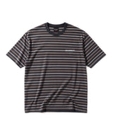 LB Stripe Simple Logo Washed Tee (Charcoal)