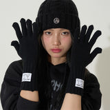 129 Fingerhole Gloves Pink