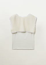 ベストレイヤードスリーブレス (White)