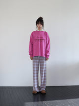 STRIPE KNIT PANTS (PURPLE)
