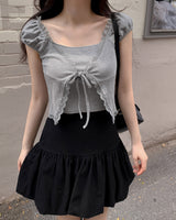 Kiri レース半袖Tシャツ
