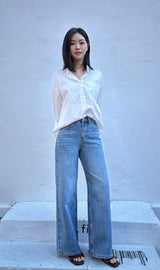 WIDE REGULAR DENIM PANTS code 25002