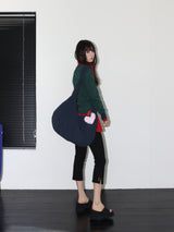 スタッドクロップレギンス (BLACK)