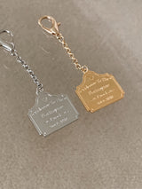 My address mini key ring