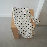 dot half-pocket apron
