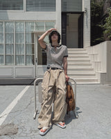 Summer Belted New Cargo Pants