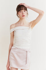 FAIRY HALTER TOP white