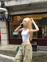 ストリングローライズカーゴパンツ