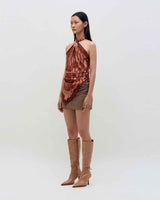 Haze Motif Square Scarf 95 _ RED