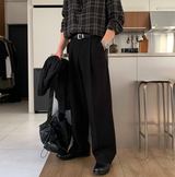 Ever Ranger Round Tuck Side Banding Semi-Wide Slacks