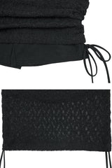 ベラスカートパンツ black