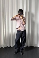サイドミックスチェックシャツ