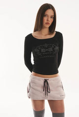 Dotty tee - black