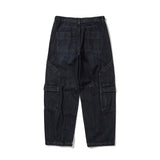 Cargo denim work pants / Deep Indigo
