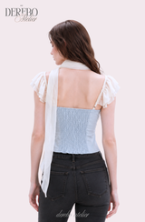 Charles chiffon scarf chiffon blouse