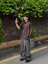 Authentic Stripe Short-Sleeve Shirt (3 Colors)