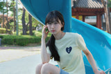 ハートロゴTシャツ - イエロー