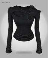 Rune Twist Cut-Out Top (2color)