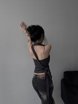 mood strap layered sleeveless (2color)