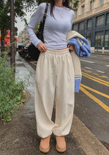 [U-BASIC] Merry brushed balloon jogger pants