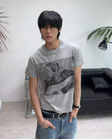 ルーデン ヴィンテージ グラフィック クロップ ショートスリーブ Tシャツ