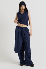 ノースリーブカラーベスト, Navy